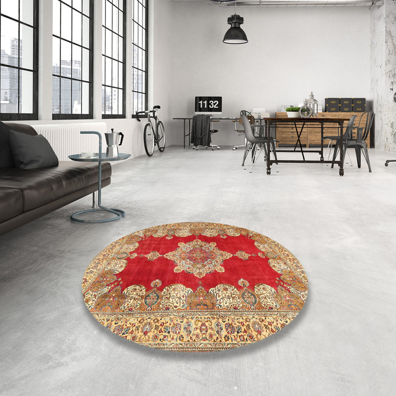 Niam Oriental Indoor Rug, Round 4'