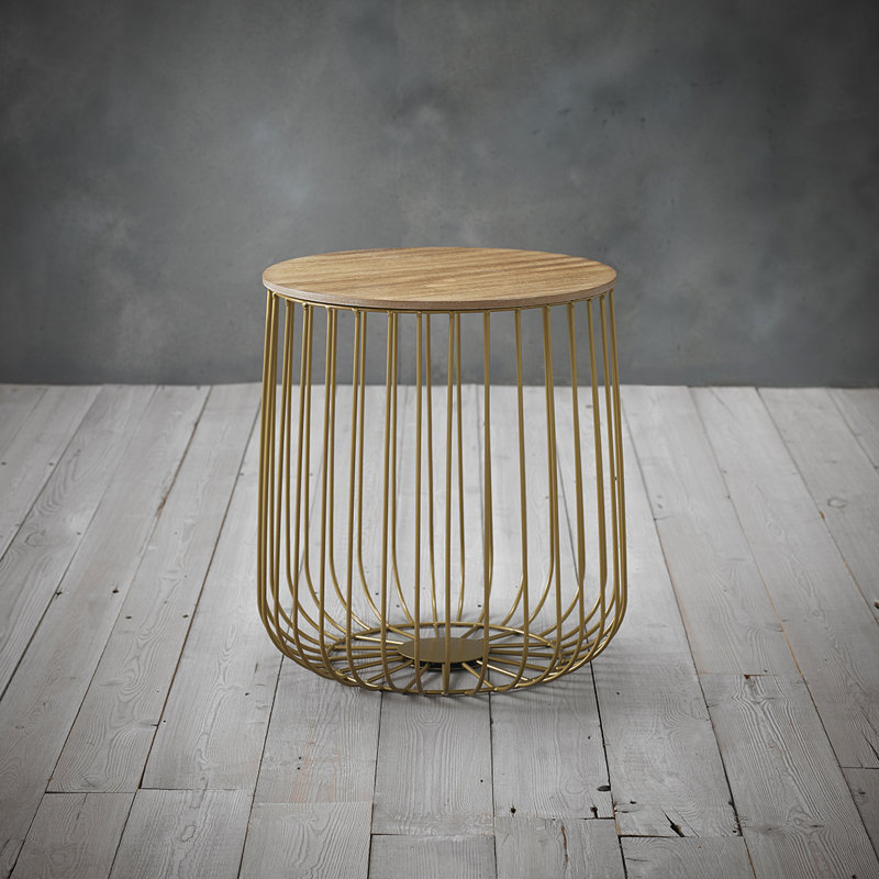 Ardrie Drum Coffee Table with Storage