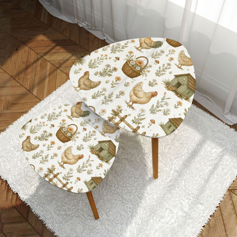 Ensemble de 2 tables gigognes Triangle Nesting