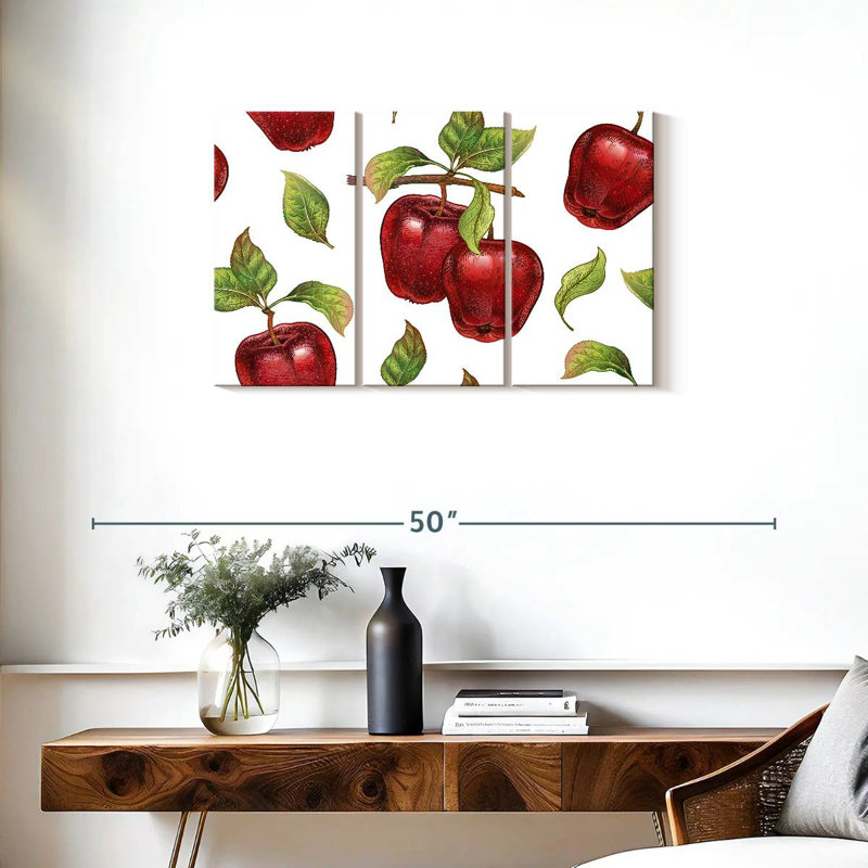 Yarlin Luscious Apples, 20" H x 33" W