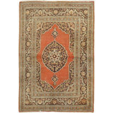 Vintage One-of-a-Kind 4'1" X 5'9" Area Rug
