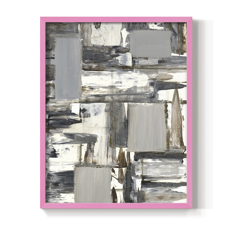 Impression encadrée DesertRock II - bois massif, H 30 po x l 24 po, Rose