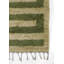 Tapis vert / brun clair en laine fait à la main Essi-67984536