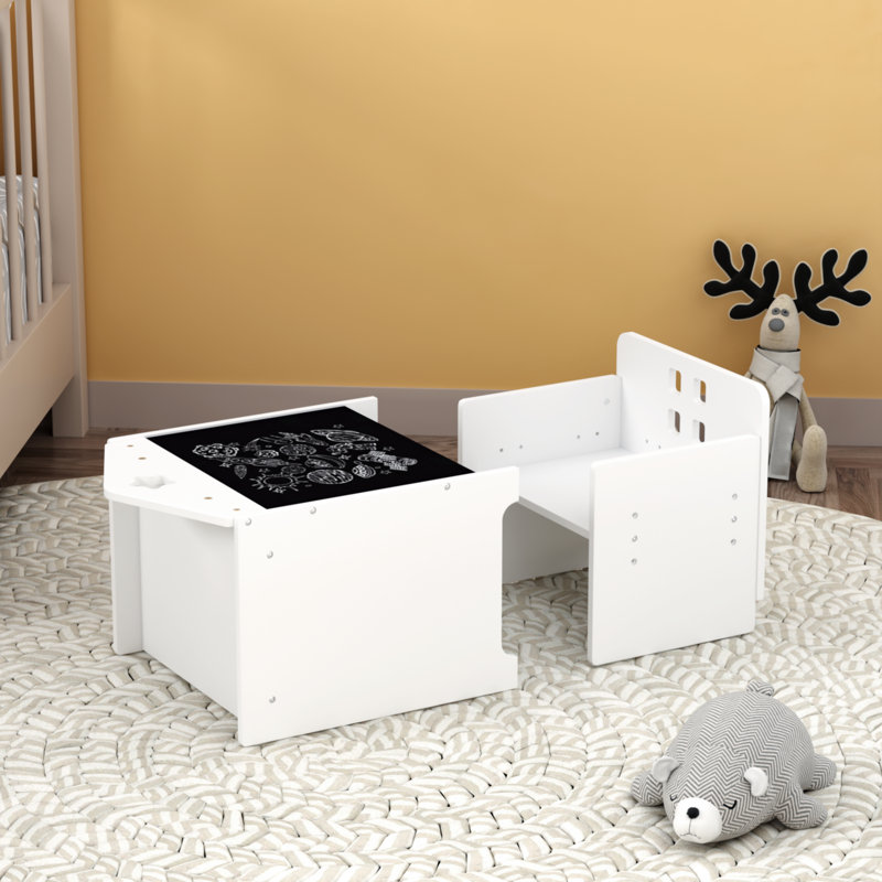 Ensemble de jeu de table et de chaises pour enfants, ensemble de table pour tout-petits en bois et de chaises pour enfants