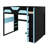 Functional Loft Bed With Study Desk, Multi-Tier Storage, USB Connectivity And Customizable RGB Lights-996581511