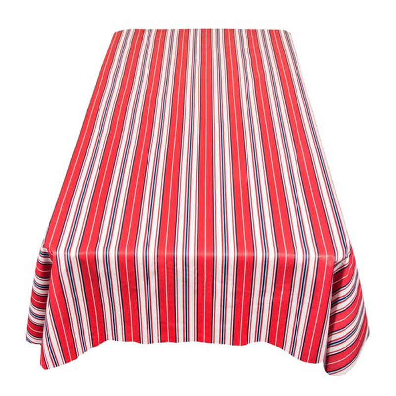 Sandsmere Striped Tablecloth, 90" x 52" Rectangle