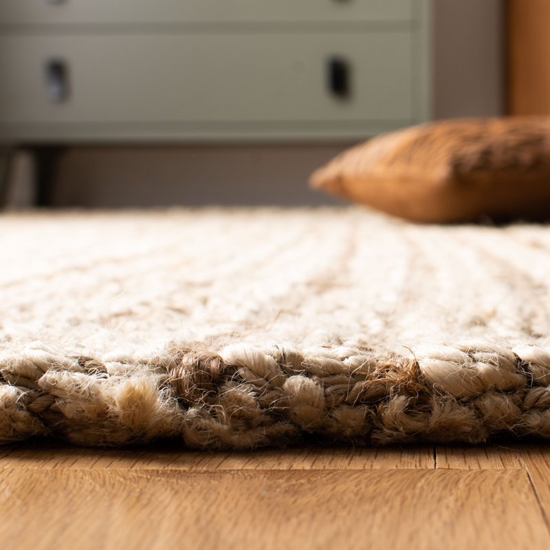 Tressie Hand-Woven Stain Resistant Jute Area Rug , Rectangle 4' x 6'