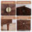 Buffetcabinet With Storage,39.4"large Kitchen Sideboard Cabinet With 2 Doors And Shelves,mid-century Wood Coffee Bar For Dining Room,walnut