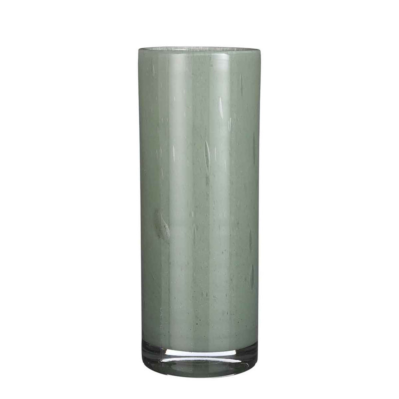 Ceclia Handmade Glass Table Vase, Green, 31cm H x 11.5cm W x 11.5cm D