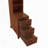 End Table with 3 Drawers, Corner Table with 2 Open Shelves, Tall Side Table for Bedroom and Corner-1390244689