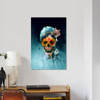 « floral crâne series », impression sur toile