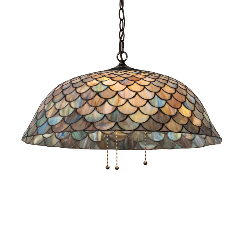 Padraig 3 - Light Pendant, Green/Blue