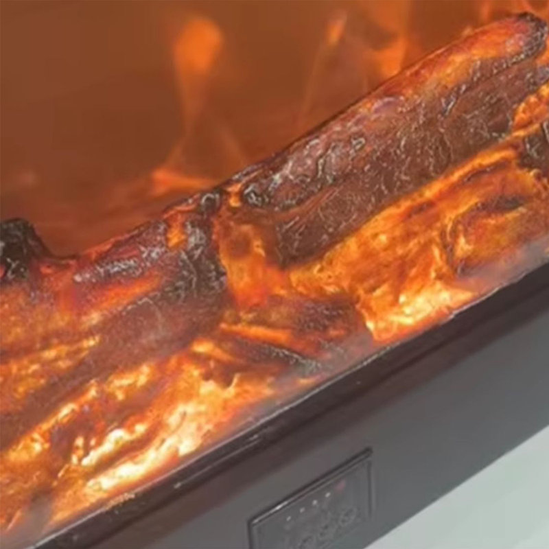Meuble télé American Electric Fireplace, Brun
