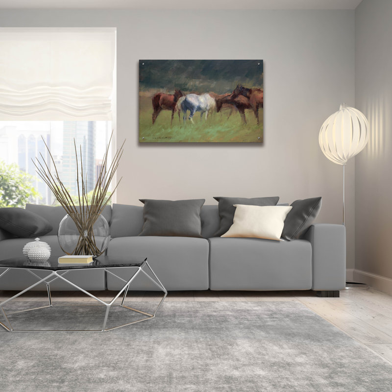 «Southern Horses» par Valtcho Tonov, H 24 po x l 36 po x P 0,2 po