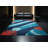 Soft Plush Beecher Great Barrier Reef Contemporary Arc Area Rug in Green – Navy Binding-196406173