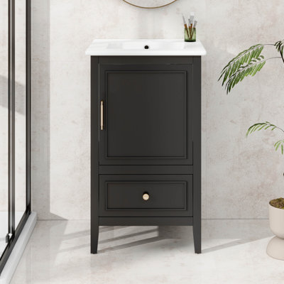 Petit meuble-lavabo de 20 pouces avec lavabo