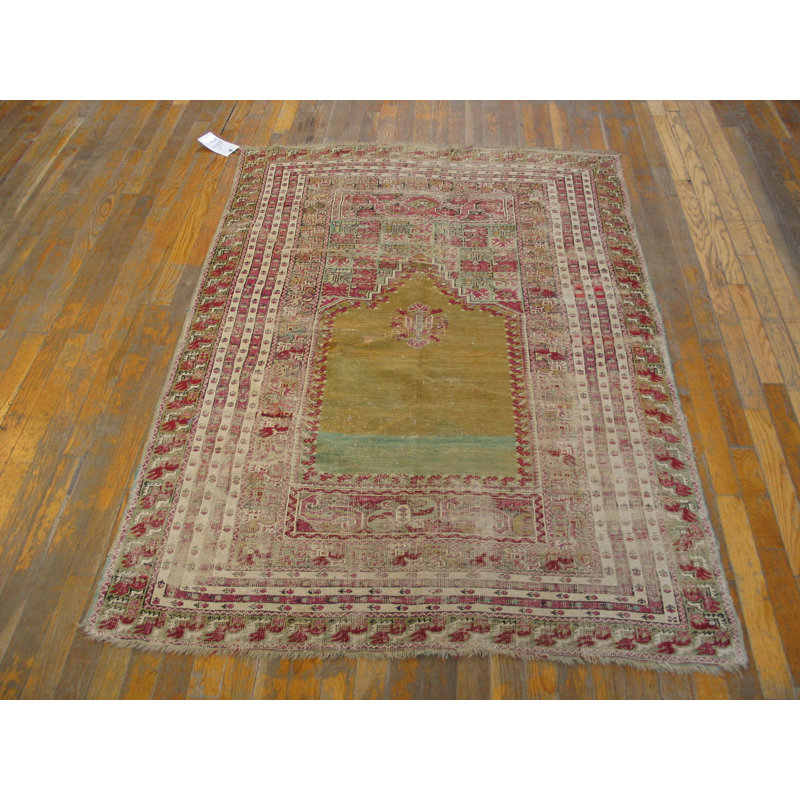 Tapis turc noué antique Oushak-Ghoirdes