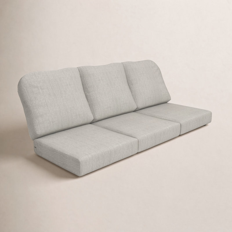 Outdoor Sunbrella® 3 Seater Sofa Cushions, Canvas Granite Sunbrella® Canvas
