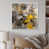 White Floater Framed