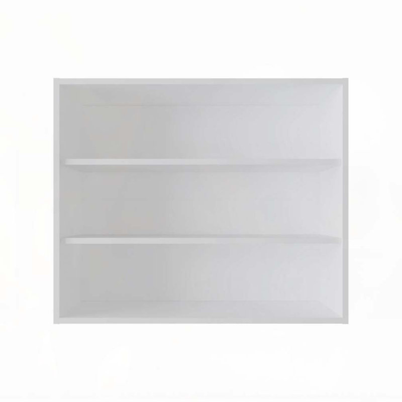 Armoire murale blanche avec rangement ouvert, Blanc