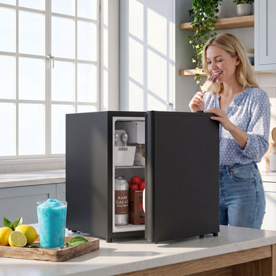 Réfrigérateur compact 1,62 pi³, mini-frigo, blanc