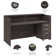 Arrive 72W x 30D Reception Desk with 3 Drawer Mobile Pedestal