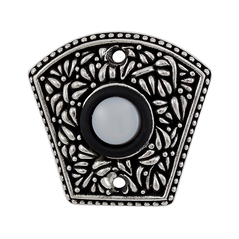 San Michele Fan Push Button, Vintage Pewter