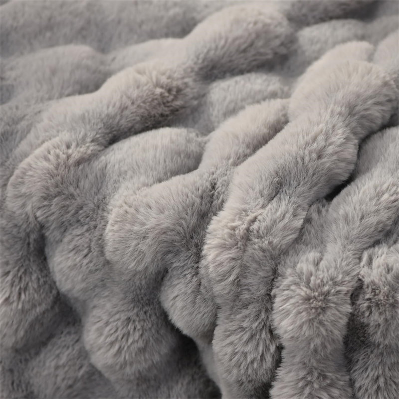 Bansri Throw Blanket, Grey, W200 x L150cm