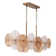 Sue-Anne 8 light Chandelier in Plated brass