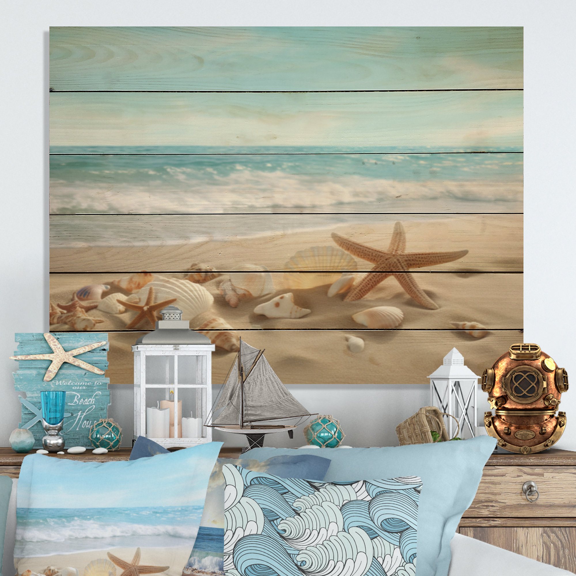 Wall Art Print, Seashells