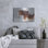 Art mural en métal luxueux «Snowy Duck Horse» par Sue Schlabach, 16 po x 12 po