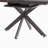 62.4" Extendable 78.15"Very large Black Dining Table Modern Mid-Century Kitchen Table Set for Dining Room, party Table,Conference table,Black metal X shape Legs