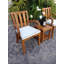 Table d'appoint en bois de teck massif avec tablette Garry
