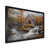 Cadre simple noir, bois massif