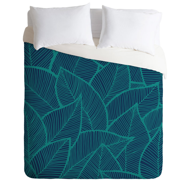 Housse de couette feuilles, Housse de couette pour très grand lit