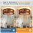 19.7" 4-Light Flush Mount Brown Wood Ceiling Fan Light, 5-Blade Rustic Fandelier with Remote Control and Reversible DC Motor for All-Season Use-728638524-728638525