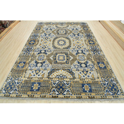 Gab One-of-a-Kind 9'2" X 12'2" New Age Wool Area Rug in Gray