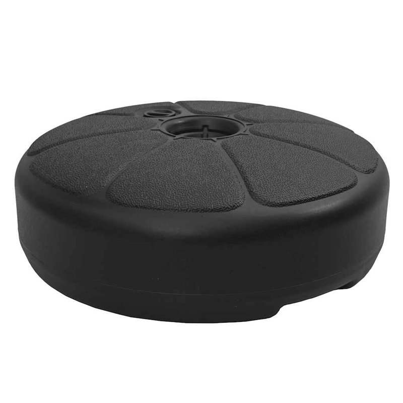 Porte-parapluie de patio noir standard en plastique HDPE