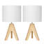 Lampe de table en bois massif Fidel-1815199393