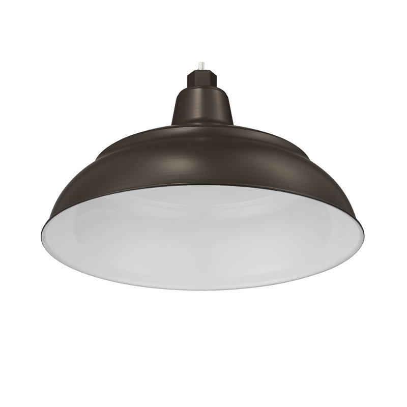 Gutierez Metal Bowl Lighting Shade, 8.25" H x 14" W, Architectural Bronze