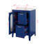 Meuble-lavabo autoportant 24 po avec 2 tiroirs et porte réglable 24 po avec lavabo, tablette réglable