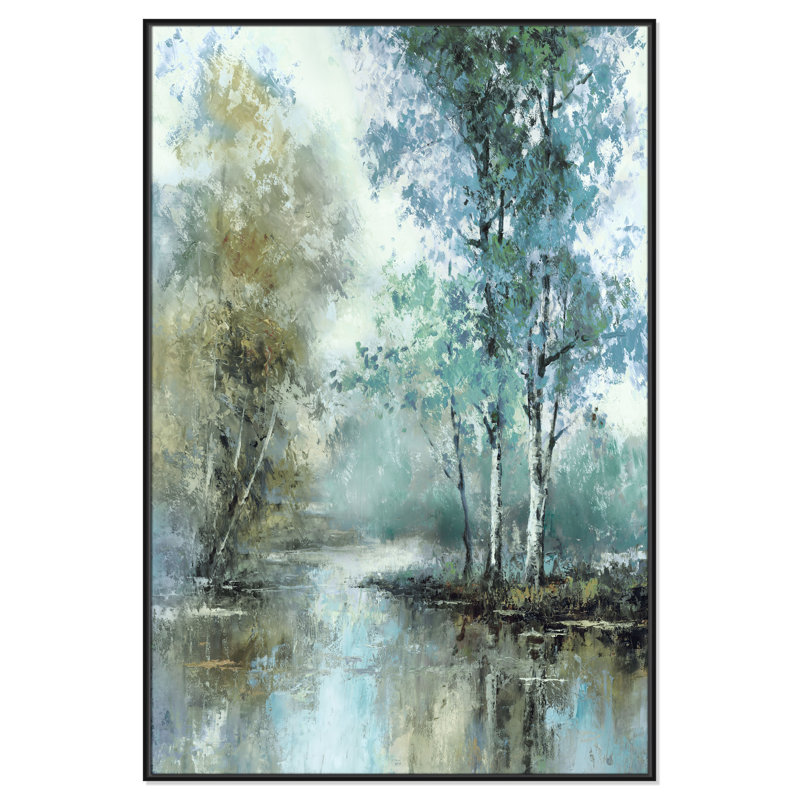 «Spring's Grace I Print» par T.C. Chiu, Noir, H 61,5 po x l 41,5 po