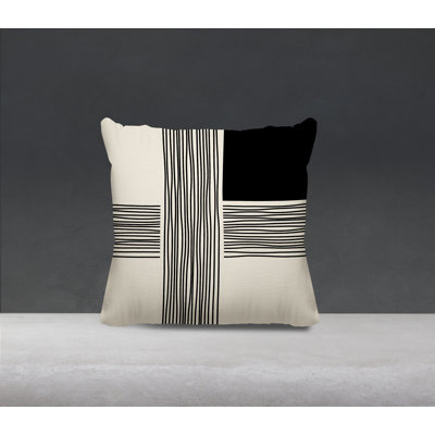 Cassie Abstract Outdoor Reversible Throw Pillow