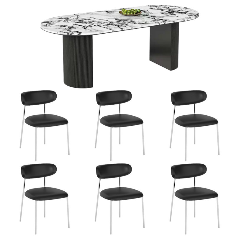 Small exquisite dining table and chair, 29.5"H x 70.8"L x 31.4"W