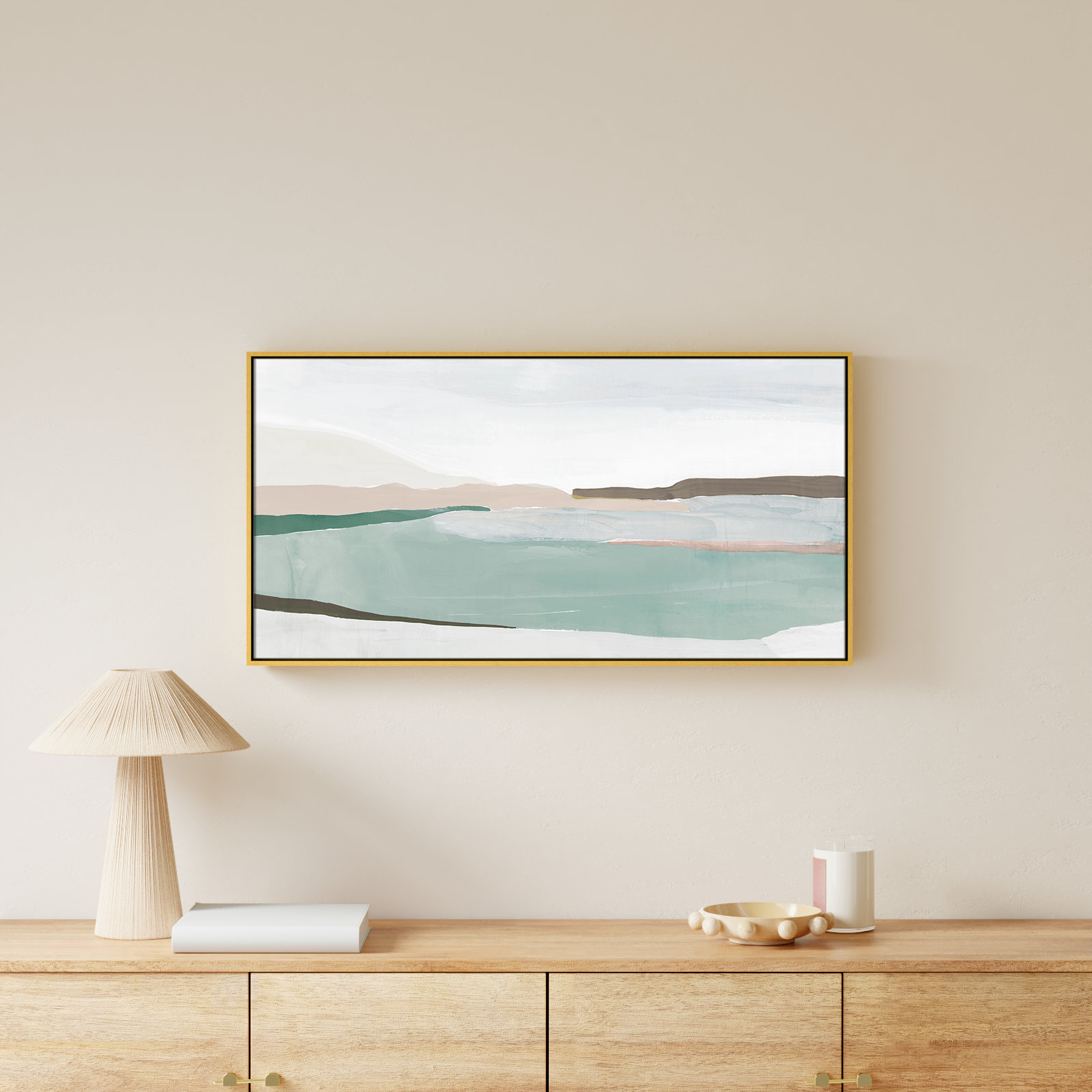 Sole Of The Land II, 21.5" H x 41.5" W x 2" D, Gold