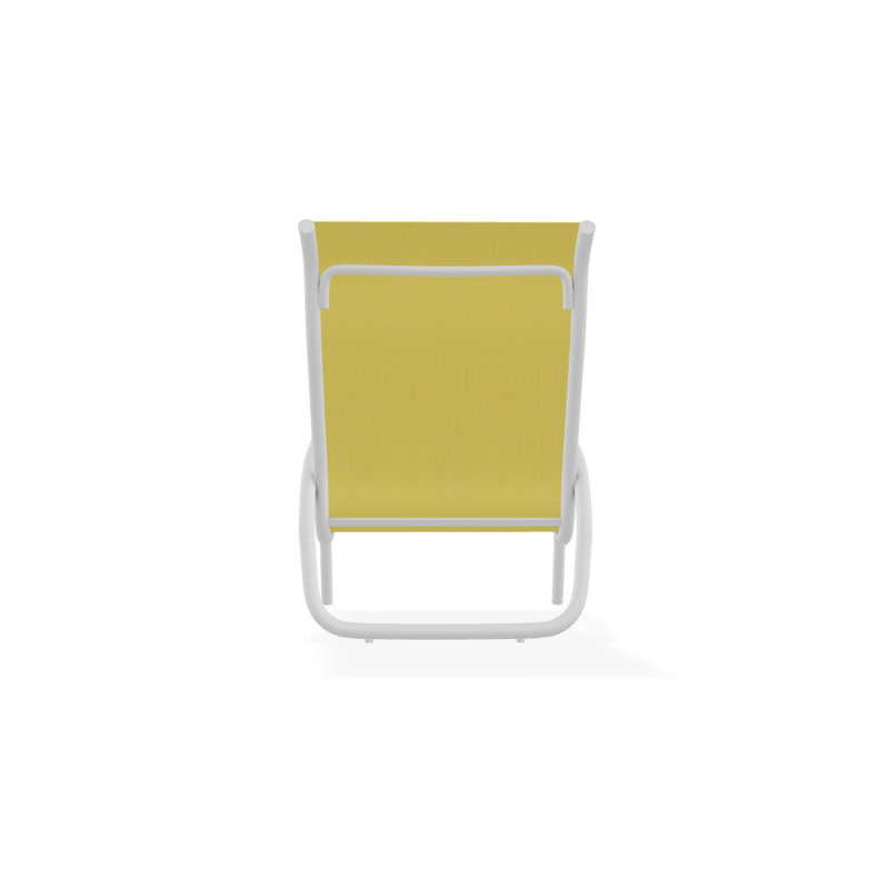 Beach Chair, Textured White, Yellow 43D