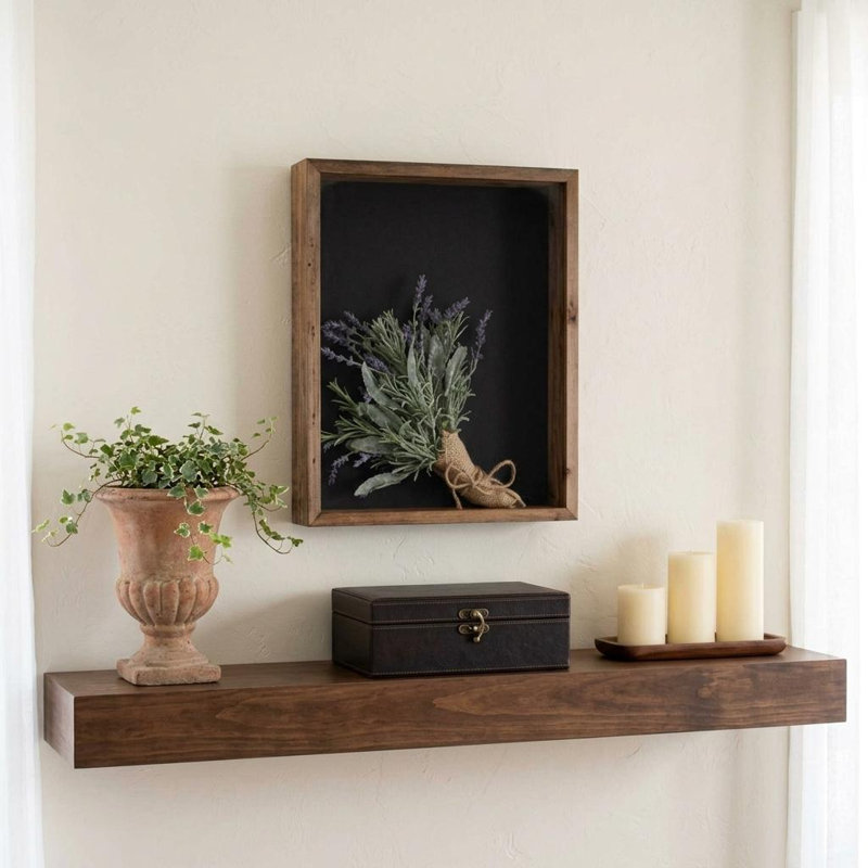 8” X 10” Rustic Farmhouse Gray Shadow Box Frame, Natural, 11.5" H x 9.5" W x 3" D
