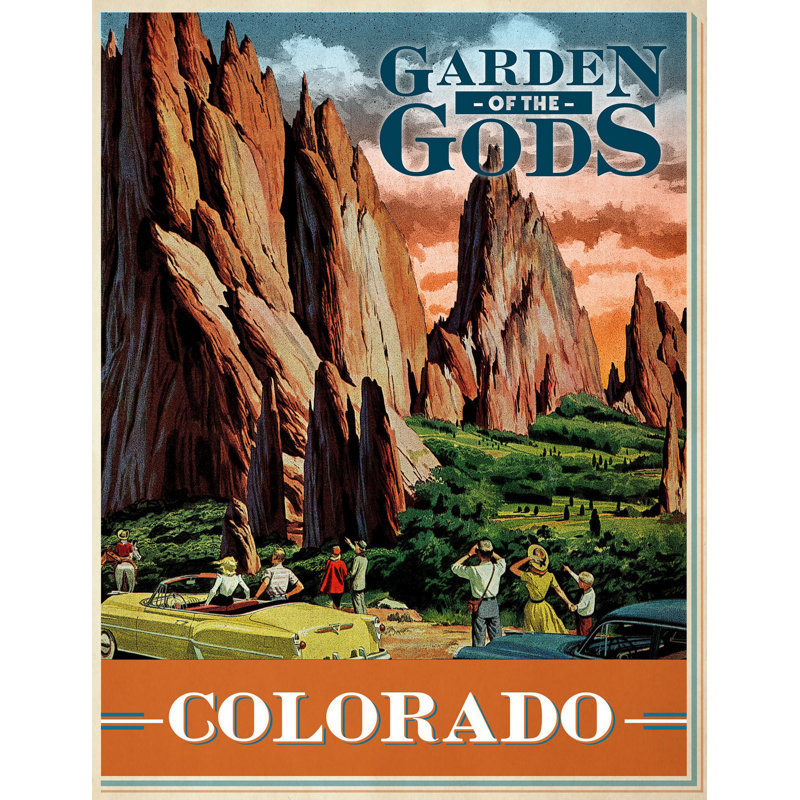 « travel colorado », reproduction d’art sur toile tendue, 39" H x 30" W x 1.5" D