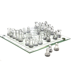 Studio Silversmiths Glass Chess
