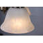 Brazell 3-Light Shaded Antique Brass Down Light Chandelier Alabaster Style Glass